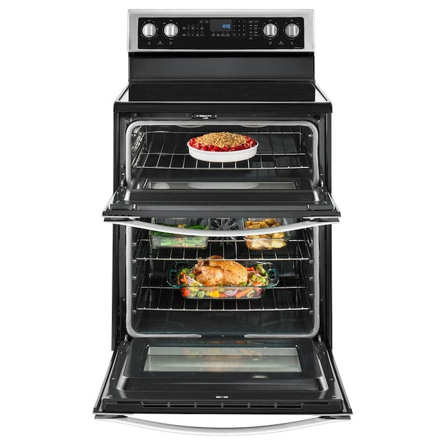 6.7 Cu. Ft. Electric Double Oven Range with True Convection-Washburn's Home Furnishings