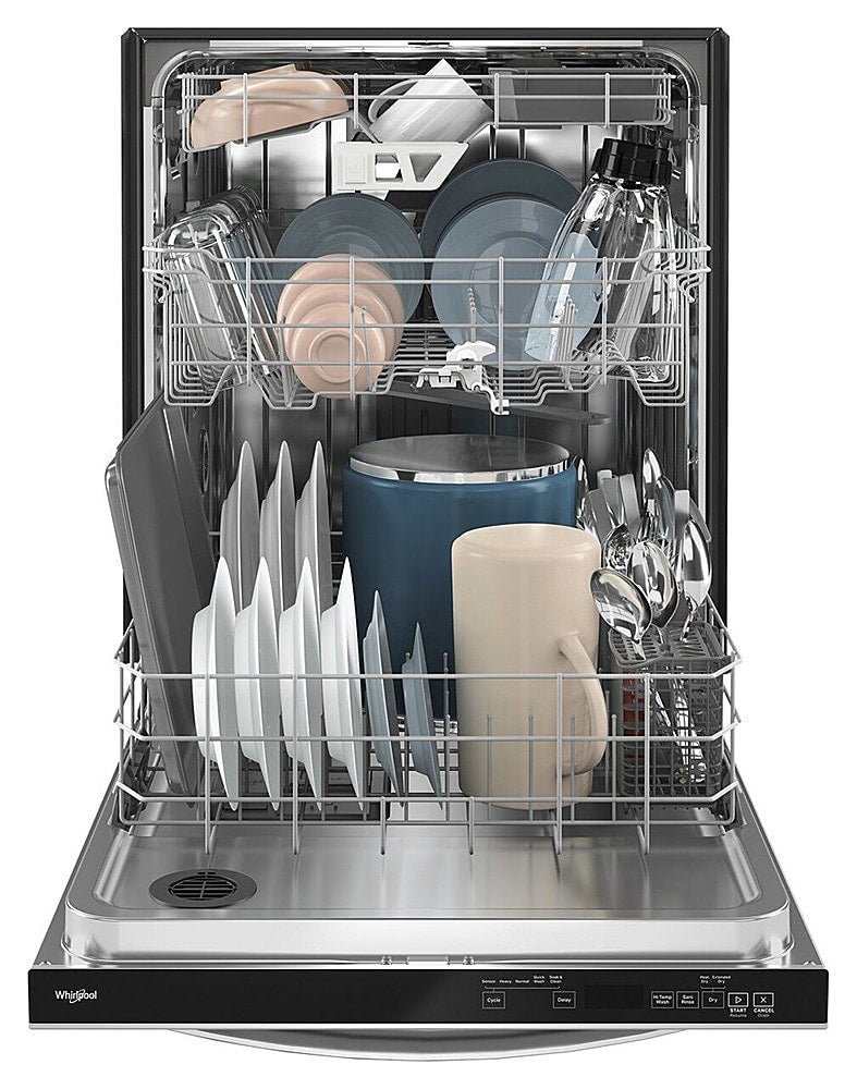 Whirlpool Fingerprint Resistant Dishwasher with 3rd Rack & Large Capacity - Fingerprint Resistant Stainless Steel-Washburn's Home Furnishings