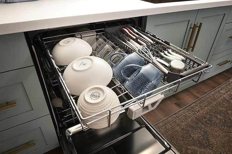 Whirlpool Fingerprint Resistant Dishwasher with 3rd Rack & Large Capacity - Fingerprint Resistant Stainless Steel-Washburn's Home Furnishings