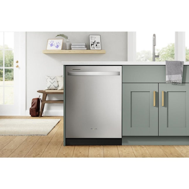 Whirlpool Large Capacity Dishwasher with Tall Top Rack - Fingerprint Resistant Stainless Steel-Washburn's Home Furnishings