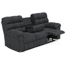 Wilhurst Reclining Sofa w/Drop Down Table in Marine-Washburn's Home Furnishings