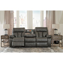 Willamen - Quarry - Rec Sofa W/drop Down Table-Washburn's Home Furnishings