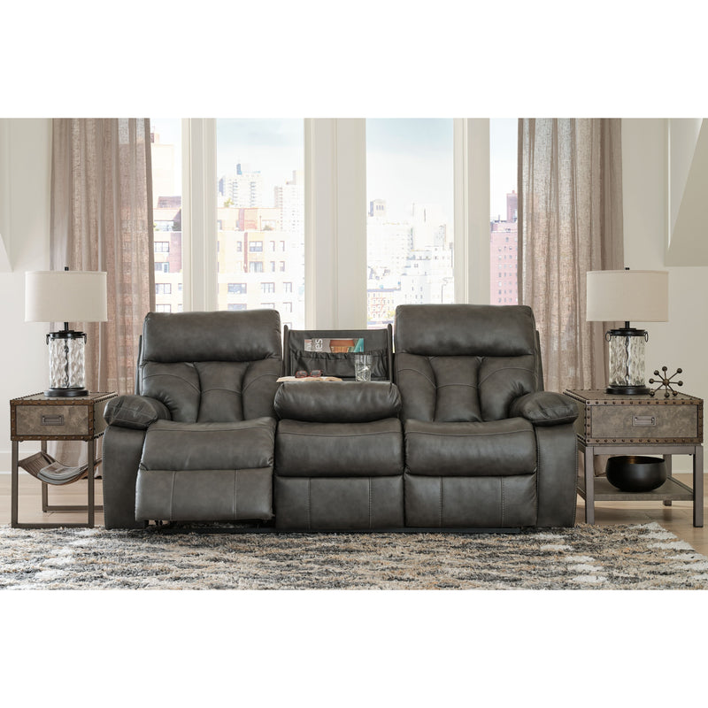 Willamen - Quarry - Rec Sofa W/drop Down Table-Washburn's Home Furnishings