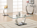 Willemse - Glass Top Coffee Table - Pearl Silver-Washburn's Home Furnishings