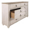 Willowton - Brown / Beige / White - Six Drawer Dresser-Washburn's Home Furnishings