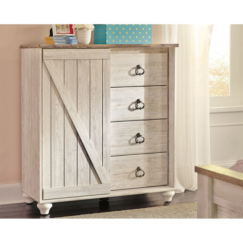 Willowton - Whitewash - Dressing Chest-Washburn's Home Furnishings