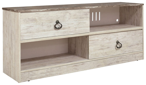 Willowton - Whitewash - Large Tv Stand-Washburn's Home Furnishings