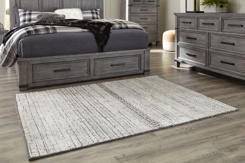 Wimgrove - Taupe/charcoal - Medium Rug-Washburn's Home Furnishings