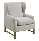 Wing Back Accent Chair - White-Washburn's Home Furnishings