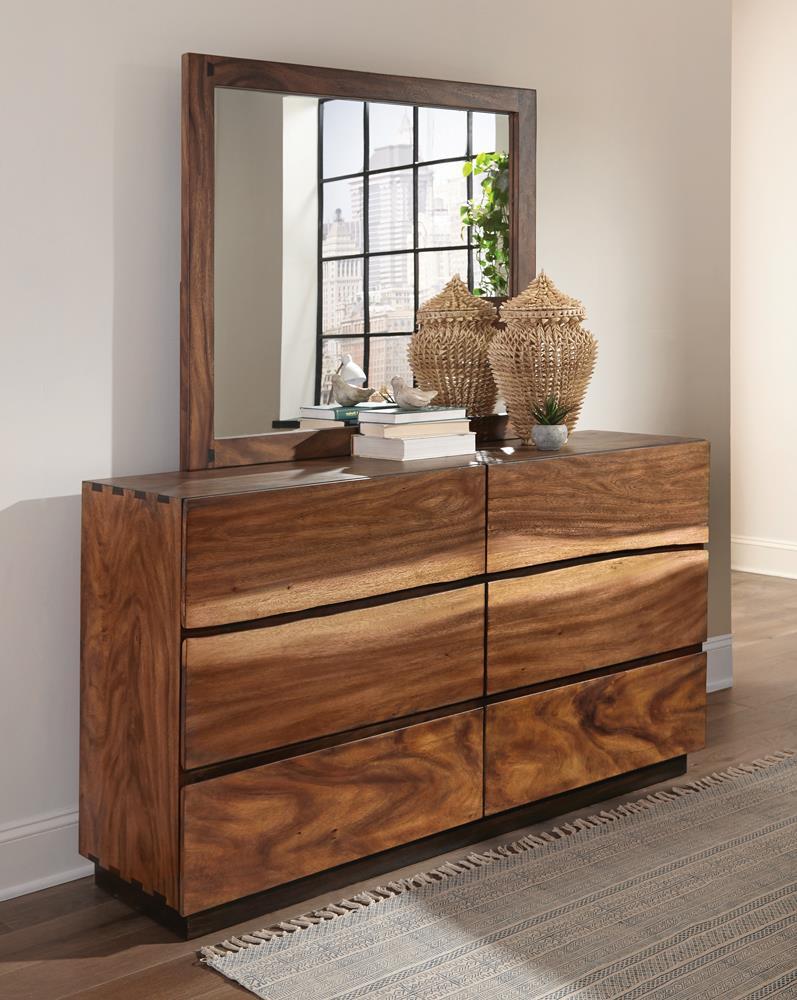 Winslow 6-drawer Dresser - Brown-Washburn's Home Furnishings