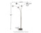 Winter - Silver Finish - Metal Arc Lamp (1/cn)-Washburn's Home Furnishings