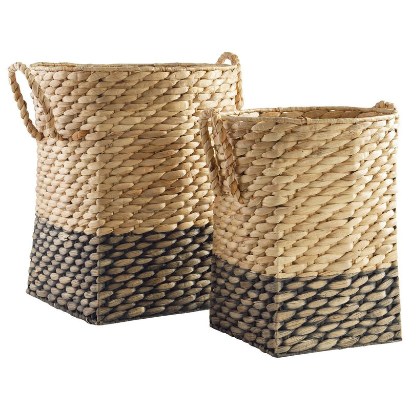 Winwich - Antique Gray/brown - Basket Set (2/cn)-Washburn's Home Furnishings