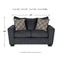 Wixon - Slate - Loveseat-Washburn's Home Furnishings