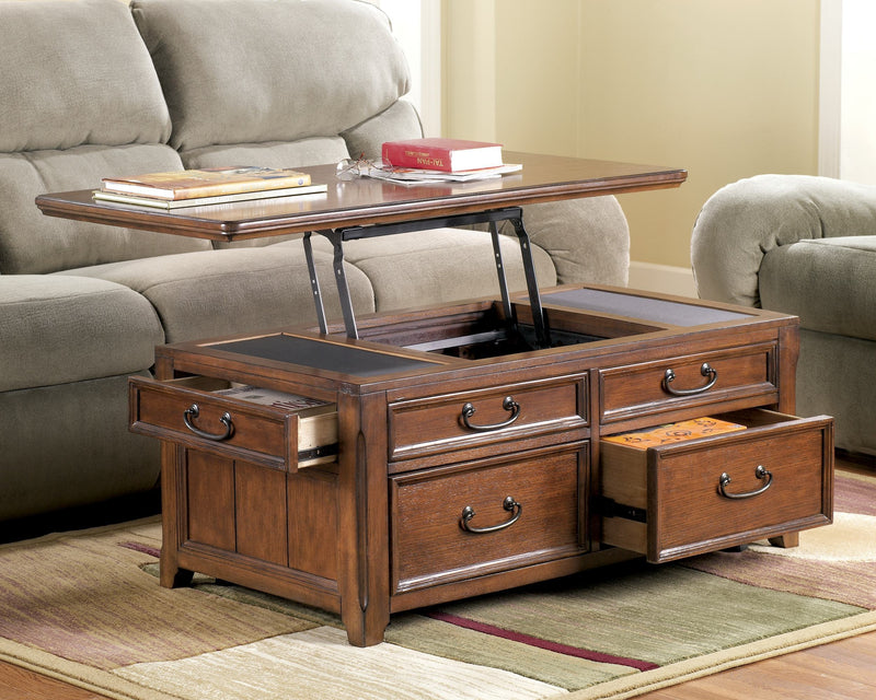 Woodboro - Dark Brown - Lift Top Cocktail Table-Washburn's Home Furnishings