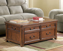 Woodboro - Dark Brown - Lift Top Cocktail Table-Washburn's Home Furnishings