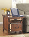 Woodboro - Dark Brown - Media End Table-Washburn's Home Furnishings