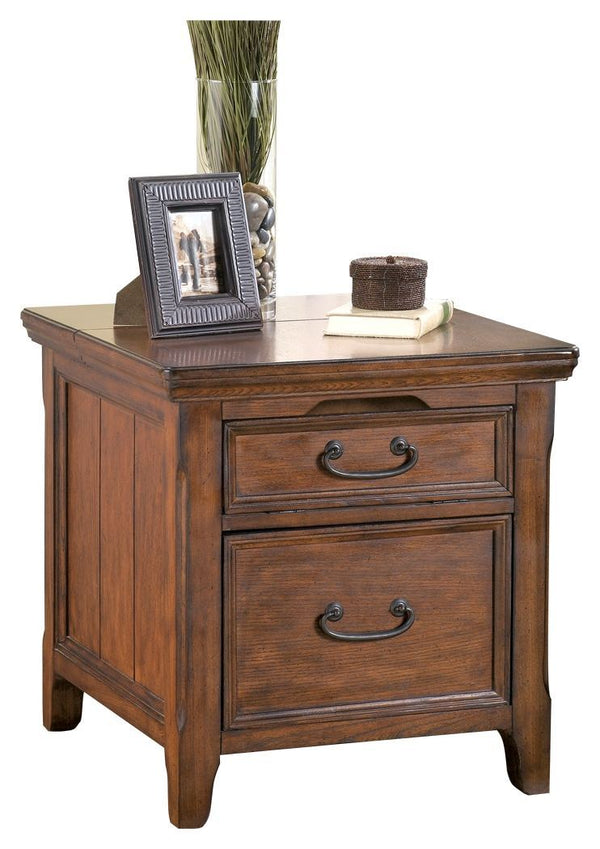 Woodboro - Dark Brown - Media End Table-Washburn's Home Furnishings