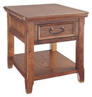 Woodboro - Dark Brown - Rectangular End Table-Washburn's Home Furnishings