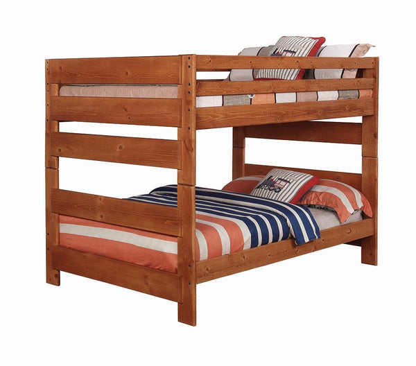 Wrangle Hill - Full Over Full Bunk Bed - Light Brown-Washburn's Home Furnishings