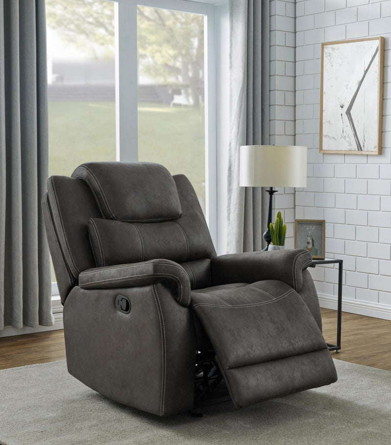 Wyatt - Recliner - Gray-Washburn's Home Furnishings