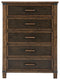 Wyattfield - Brown / Beige - Five Drawer Chest-Washburn's Home Furnishings