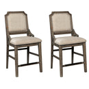 Wyndahl - Rustic Brown - Counter Height Bar Stool (set Of 2)-Washburn's Home Furnishings