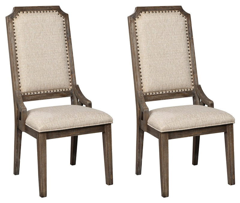 Wyndahl - Rustic Brown - Dining Upholstered Chair (set Of 2)-Washburn's Home Furnishings