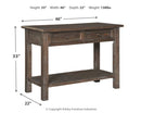 Wyndahl - Rustic Brown - Sofa Table-Washburn's Home Furnishings