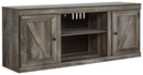 Wynnlow - Gray - Lg Tv Stand W/fireplace Option-Washburn's Home Furnishings