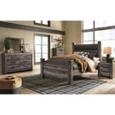 Wynnlow - Gray - Queen Upholstered Poster Bed-Washburn's Home Furnishings