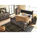 Wynnlow - Gray - Queen Upholstered Poster Bed-Washburn's Home Furnishings