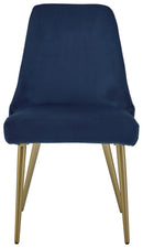 Wynora - Blue/gold Finish - Dining Uph Side Chair (2/cn)-Washburn's Home Furnishings