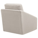 Wysler - Cream - Swivel Accent Chair-Washburn's Home Furnishings