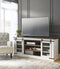 Wystfield - White/brown - Extra Large Tv Stand-Washburn's Home Furnishings