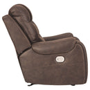 Yacolt - Walnut - Pwr Recliner/adj Headrest-Washburn's Home Furnishings