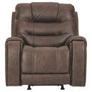 Yacolt - Walnut - Pwr Recliner/adj Headrest-Washburn's Home Furnishings