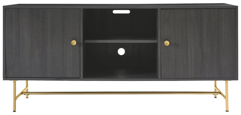 Yarlow - Black - Large Tv Stand-Washburn's Home Furnishings