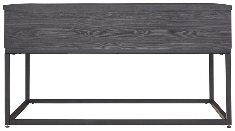 Yarlow - Black - Lift Top Cocktail Table-Washburn's Home Furnishings