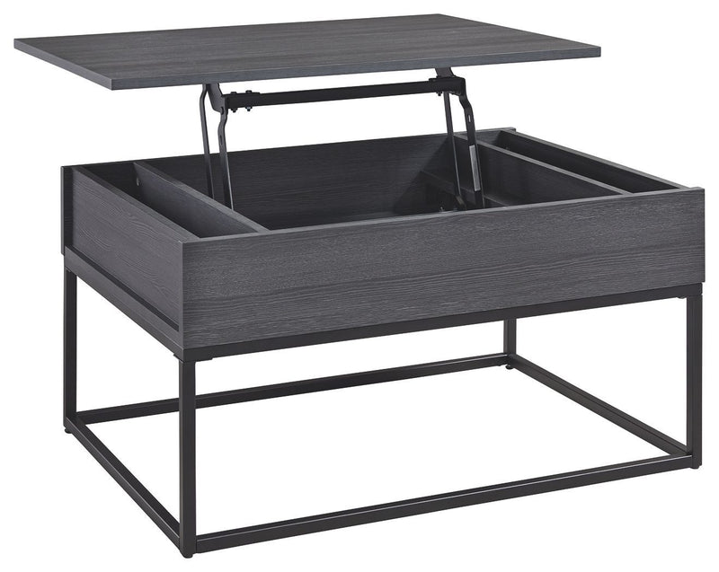 Yarlow - Black - Lift Top Cocktail Table-Washburn's Home Furnishings