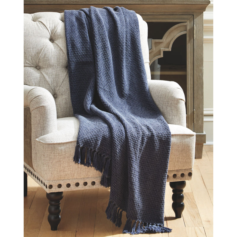 Yasmin - Navy - Throw (3/cs)-Washburn's Home Furnishings