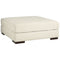 Zada - Ivory - Oversized Accent Ottoman-Washburn's Home Furnishings