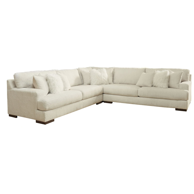 Zada - Ivory - Right Arm Facing Chaise Sectional 3 Pc-Washburn's Home Furnishings