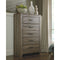 Zelen - Warm Gray - Five Drawer Chest-Washburn's Home Furnishings