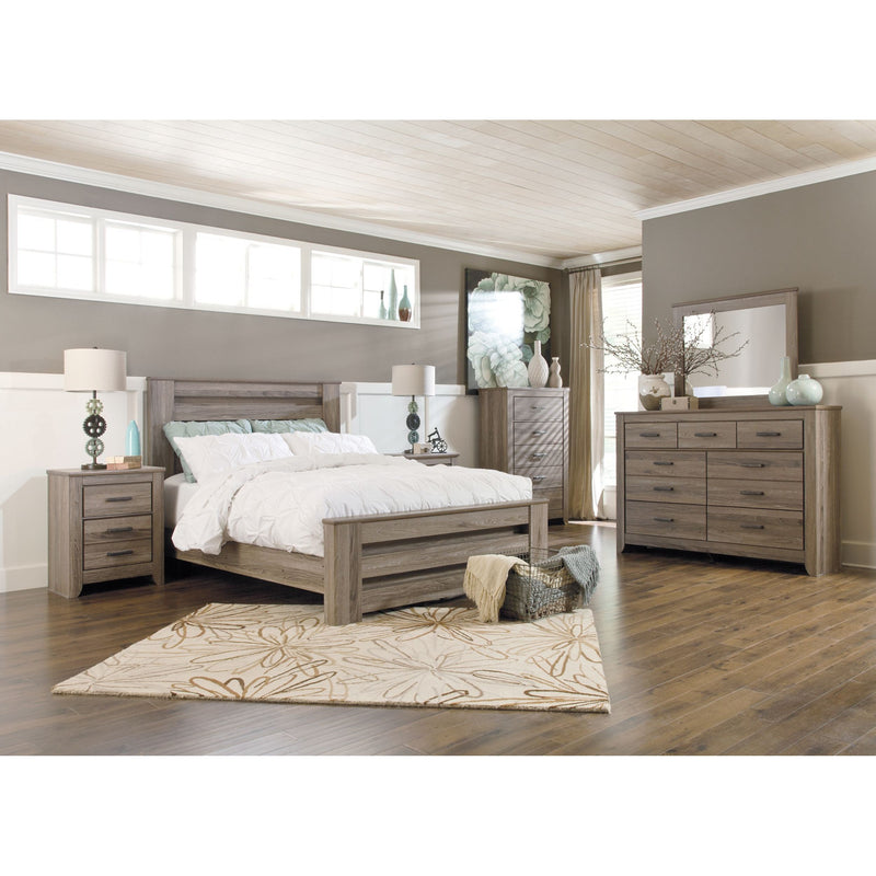 Zelen - Warm Gray - Five Drawer Chest-Washburn's Home Furnishings