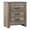 Zelen - Warm Gray - Two Drawer Night Stand-Washburn's Home Furnishings