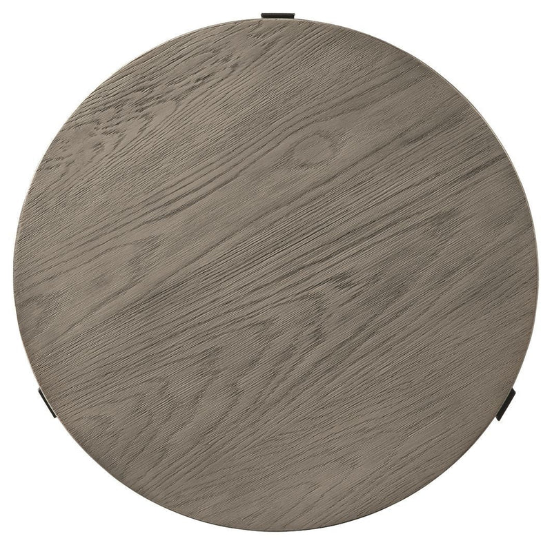 Zontini - Light Brown - Round End Table-Washburn's Home Furnishings